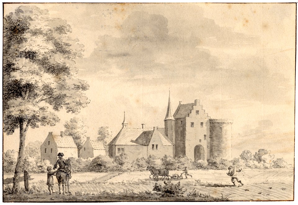 HUA-35085-Gezicht op het kasteel Pijlsweerd te Utrecht