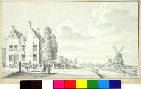 HUA-35516-Gezicht op de Leidseweg en de Leidsche Vaart te Utrecht uit het noordoosten met links het huis Groenendaal op de hoek van de derde Moesgracht rechts d