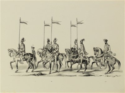 HUA-32624-Tweeëntwintigste gedeelte van de maskerade van de studenten van de Utrechtse hogeschool op 17 juni 1846 voorstellende de intocht van prins Philips II 