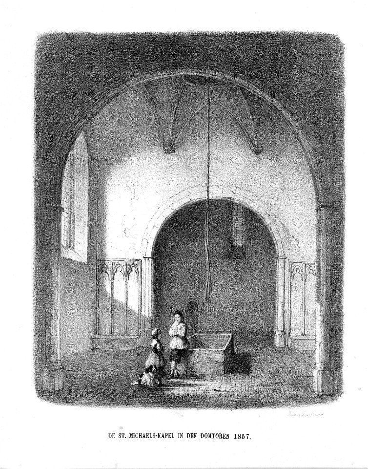 HUA-37123-Interieur van de Domtoren te Utrecht de Michaelskapel