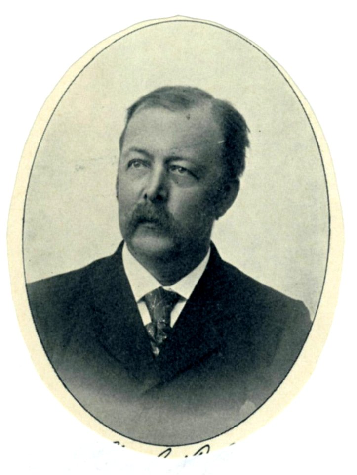 HUA-32138-Portret van G Kalff geboren 1856 hoogleraar in de Nederlandse letterkunde aan de Utrechtse hogeschool 1896 1902 overleden 1923 Borstbeeld van voren in
