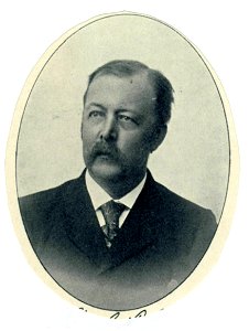 HUA-32138-Portret van G Kalff geboren 1856 hoogleraar in de Nederlandse letterkunde aan de Utrechtse hogeschool 1896 1902 overleden 1923 Borstbeeld van voren in