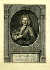 HUA-31827-Portret van P Burman geboren 1668 hoogleraar in de letterkunde aan de Utrechtse hogeschool 1696 1715 zoon van F Burman 1632 1679 overleden 1741 Te hal