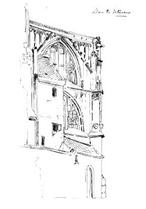 HUA-37021-Gezicht op de Librije van de Domkerk te Utrecht uit het zuidoosten