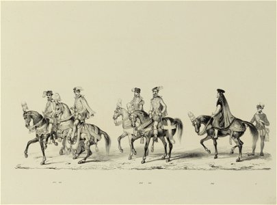 HUA-32621-Negentiende gedeelte van de maskerade van de studenten van de Utrechtse hogeschool op 17 juni 1846 voorstellende de intocht van prins Philips II in Ut