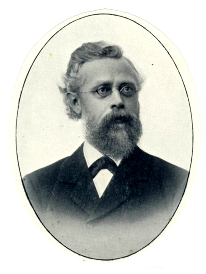 HUA-32124-Portret van SD van Veen geboren 1856 hoogleraar in de theologie aan de Utrechtse universiteit 1896 1924 overleden 1924 Borstbeeld van voren in ovaal