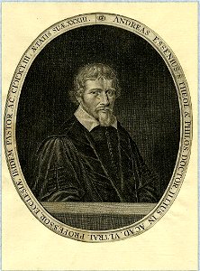 HUA-31870-Portret van Andries Essenius geboren 1620 hoogleraar in de theologie aan de Utrechtse hogeschool 1653 1677 overleden 1677 Te halve lijve rechts in tog