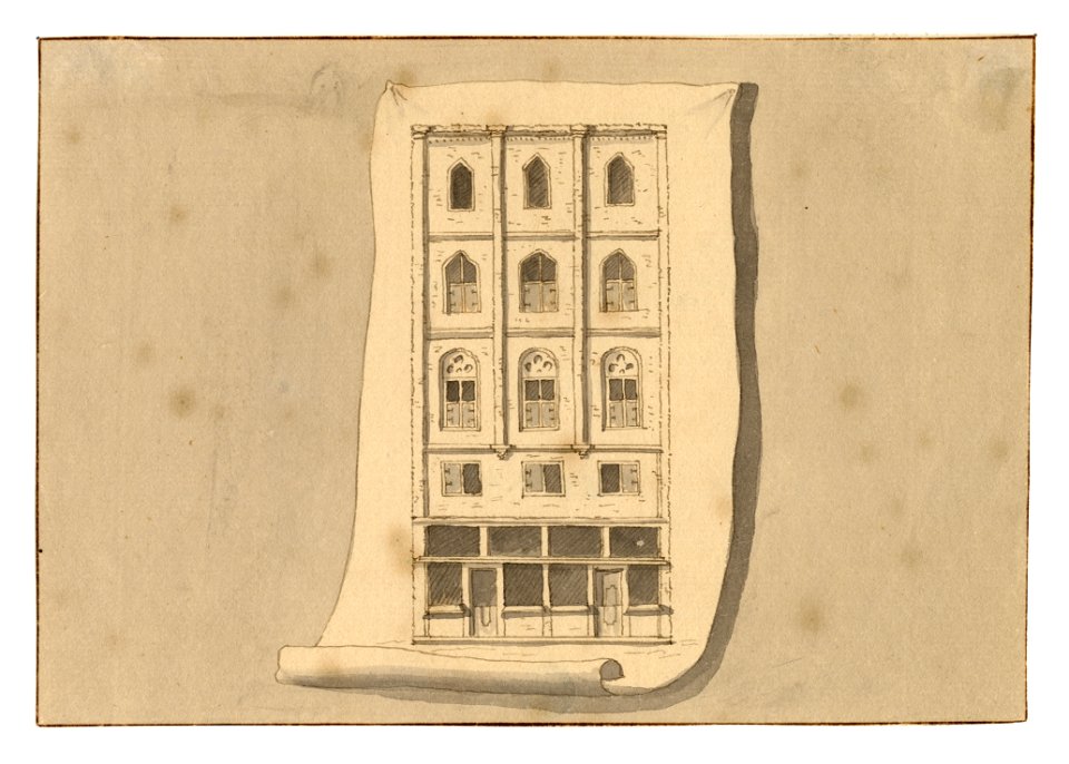 HUA-35116-Afbeelding van de voorgevel van het huis Putruwiel aan de Oudegracht te UtrechtNB Het huis Putruwiel heeft sinds 1917 het adres Oudegracht 134