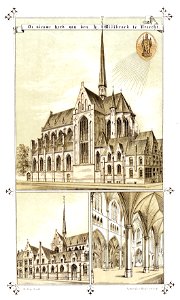HUA-37563-Boven Gezicht op de St Willibrorduskerk aan de Annastraat te Utrecht uit het zuidoostenLinksonder Gezicht op de St Willibrorduskerk aan de Minrebroede