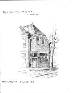 HUA-37881-Gezicht op het kantoor van de wijkmeester aan de Wittevrouwensingel te Utrecht