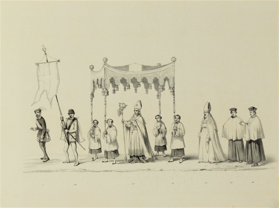 HUA-32613-Tiende gedeelte van de maskerade van de studenten van de Utrechtse hogeschool op 17 juni 1846 voorstellende de intocht van prins Philips II in Utrecht