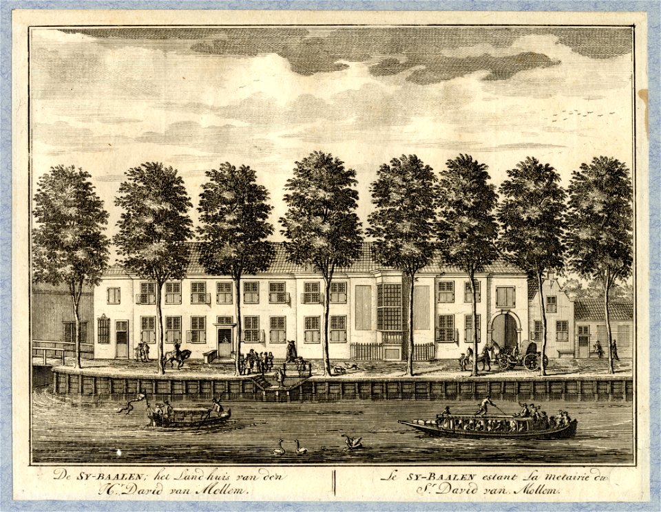 HUA-37951-Gezicht over de Vecht te Utrecht op het huis Zijdebalen