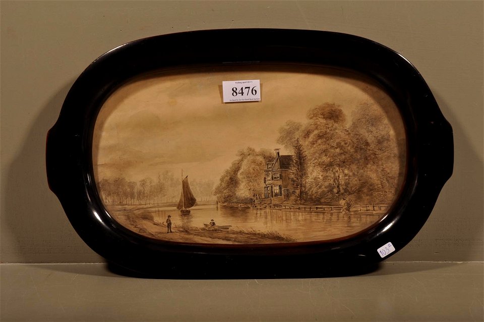 HUA-804913-Gezicht over de Vecht te Breukelen op het huis Vrede en Rust