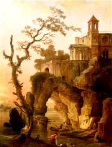 Hubert Robert - Paysage fantaisie