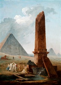 Hubert Robert - The Farandole Amidst Egyptian Monuments - Google Art Project