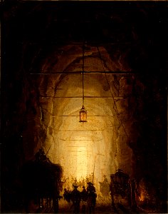 Hubert Robert - La Grotte du Pausilippe - PPP603 - Musée des Beaux-Arts de la ville de Paris. Free illustration for personal and commercial use.