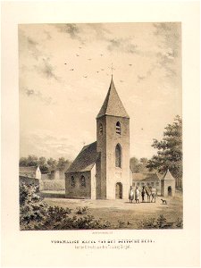HUA-37534-Gezicht op de St Annakapel te Utrecht uit het noordwesten met op de achtergrond de stadsmuur