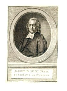 HUA-38979-Portret van JG Hinlopen geboren 1723 predikant te Utrecht 1751 1803 overleden 1803 Borstbeeld links in ovaal