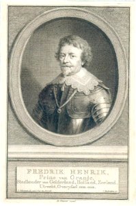 HUA-39108-Portret van Frederik Hendrik van Oranje geboren 1584 Prins van Oranje stadhouder van Utrecht 1625 1647 overleden 1647 Borstbeeld links in harnas in ov