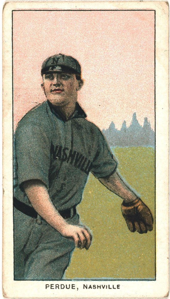 Hub Perdue, Nashville Team, baseball card portrait LCCN2008676894