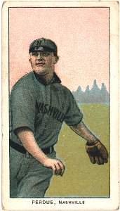 Hub Perdue, Nashville Team, baseball card portrait LCCN2008676894