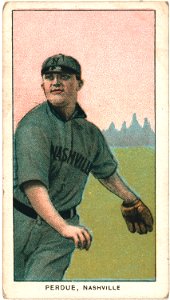 Hub Perdue, Nashville Team, baseball card portrait LCCN2008676894