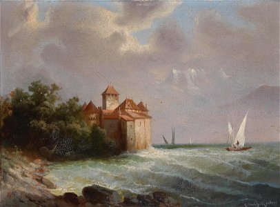 Hubert Sattler - Blick auf Schloss Chillon am Genfersee