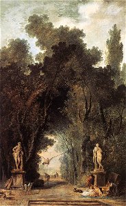 Hubert Robert - Avenue in a Park - WGA19579