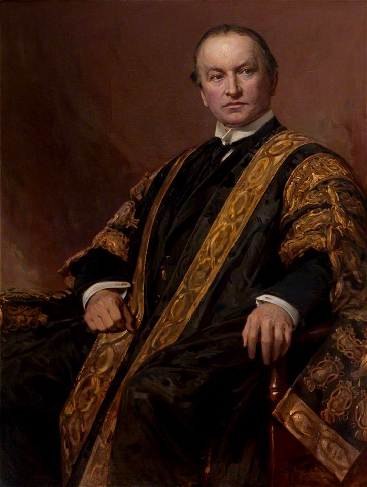 Hubert von Herkomer (1849-1914) - George Nathaniel Curzon (1859–1925), 1st Marquess Curzon of Kedleston, KG, GCIE, PC, MP, in the Robe - 108803 - National Trust