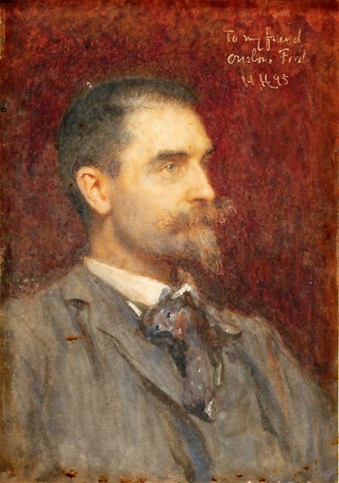 Sir Hubert von Herkomer - Portrait of Edward Onslow Ford