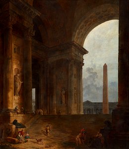 Hubert Robert - The Obelisk - 1900.383 - Art Institute of Chicago
