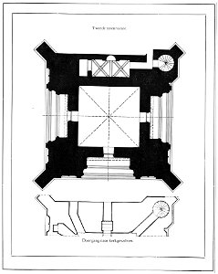 HUA-6257-Plattegrond van de tweede geleding van de Cuneratoren te Rhenen