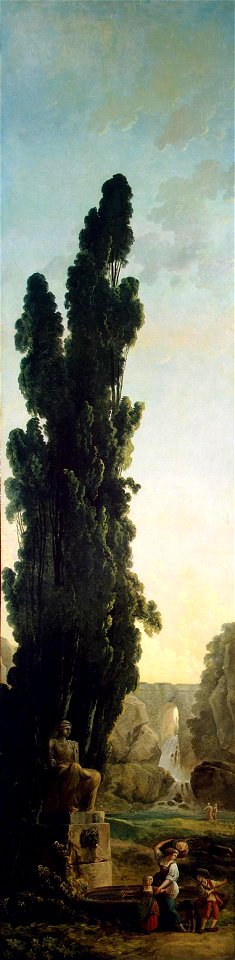 Hubert Robert - Cypresses