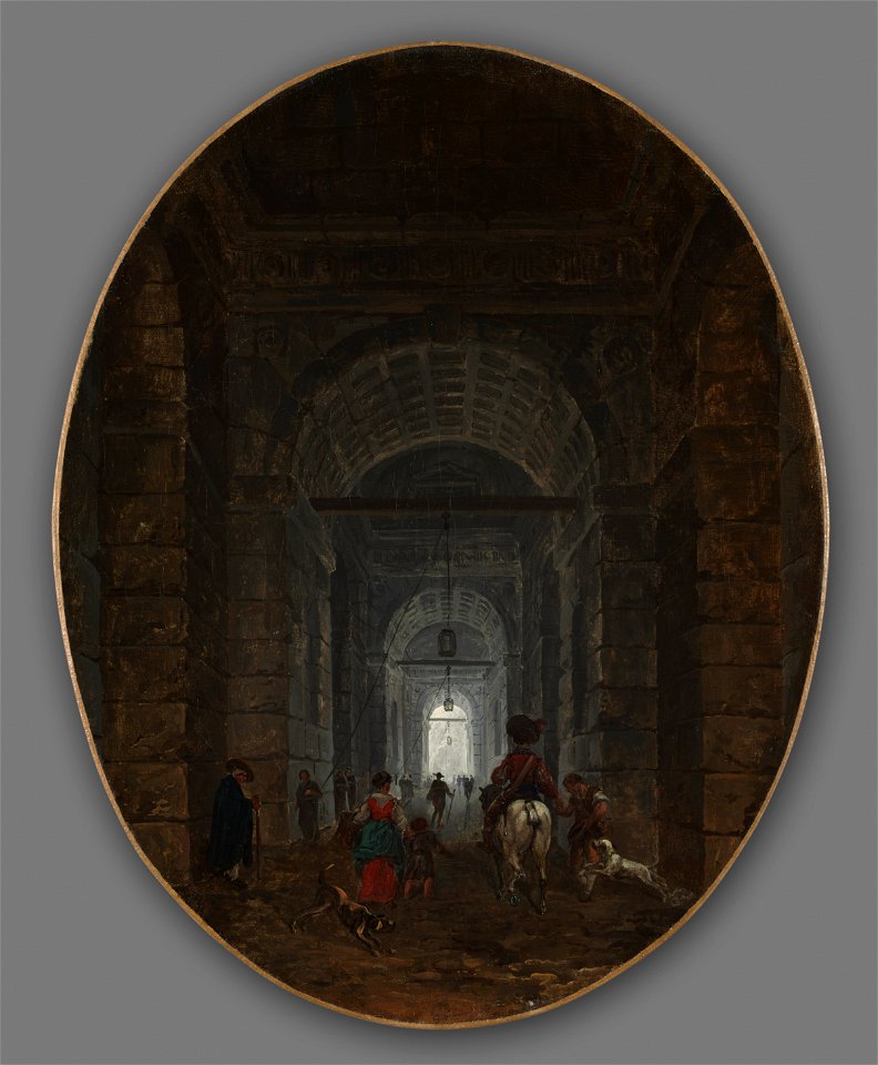 Hubert Robert - The Grotto of Posillipo - 1976.97.2 - Cleveland Museum of Art