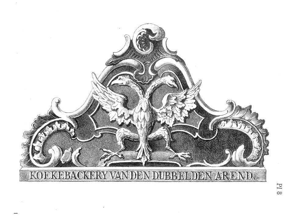 HUA-38137-Afbeelding van een ornament van de bakkerij Den Dubbelden Arend Schoutenstraat 13 te Utrecht