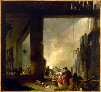 Hubert Robert - La Blanchisserie - PDUT1898 - Musée des Beaux-Arts de la ville de Paris