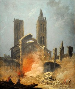 Hubert Robert - Démolition de l'église Saint-Jean-en-Grève - Musée Carnavalet