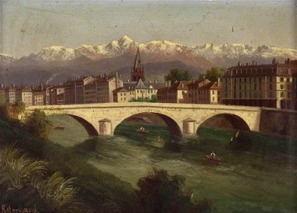 Hubert Sattler - Blick auf Grenoble