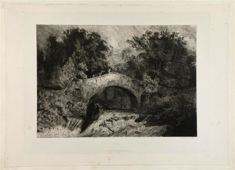Huet - Bridge in Auvergne, 1985-52-34916