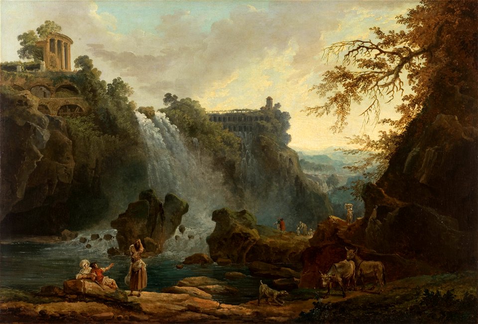 Hubert Robert - Les Cascatelles de Tivoli - PPP2547 - Musée des Beaux-Arts de la ville de Paris (cropped)