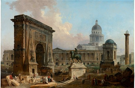 Hubert Robert - The Monuments of Paris - 1789