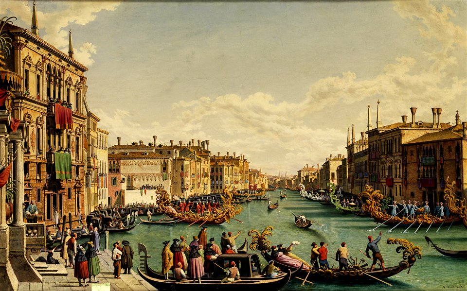 Hubert Sattler - Das Redentore-Fest in Venedig (1876)