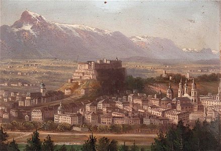 Hubert Sattler Blick auf Salzburg