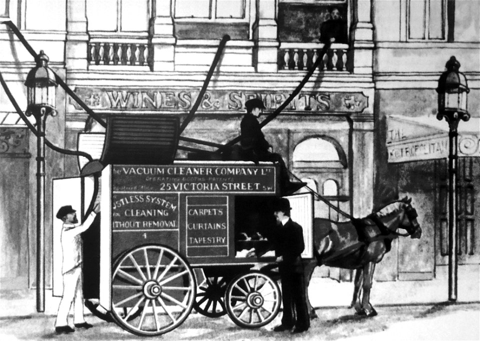 Hubert Cecil Booth Straßenstaubsauger von 1901