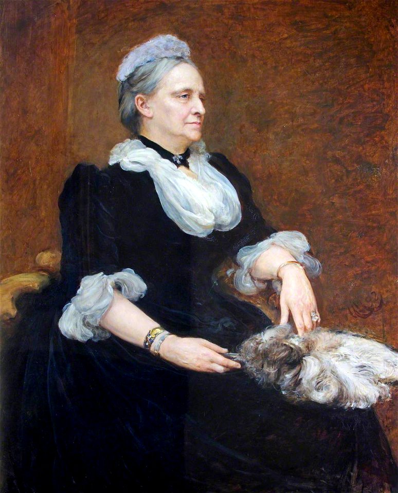 Hubert von Herkomer (1849-1914) - Charlotte Delafield (1821–1905), Mrs Richard Phelips - 597932 - National Trust