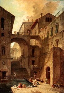 Hubert Robert - Washerwomen - WGA19605