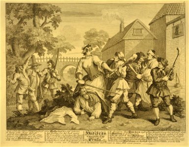 Hudibras vanquish'd by Trulla (BM 1847,0508.12)