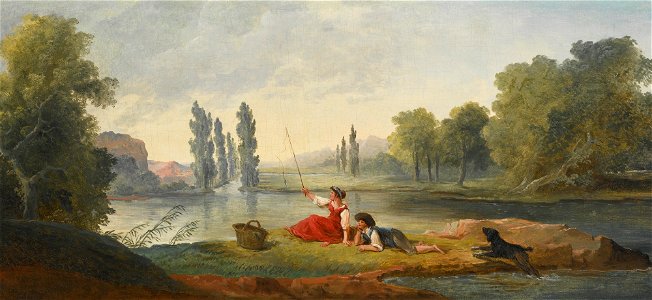 Hubert Robert A Fishing Party
