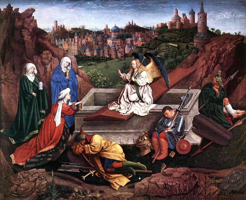 Hubert van Eyck - The Three Marys at the Tomb - WGA7586