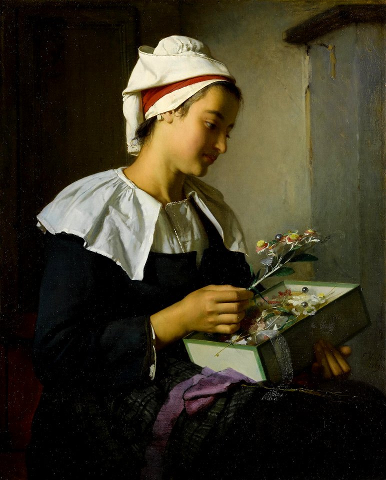 A Beautiful Gift by Émile-Auguste Hublin